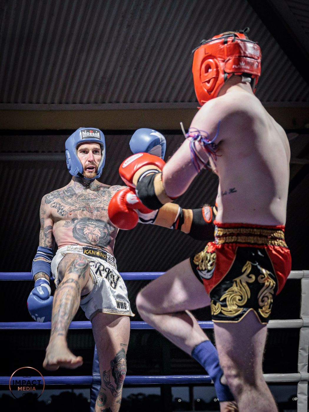 Muay Thai clinch at a Fighting Arts event