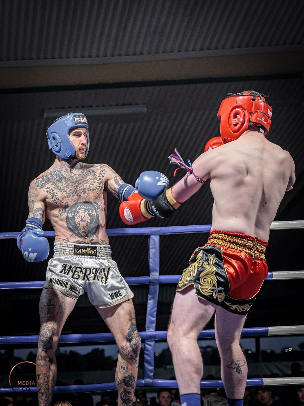 Muay Thai bout at a Fighting Arts Dubbo fight night